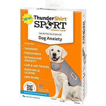 Thundershirt Sport Dog Anxiety Jacket, Platinum, Medium