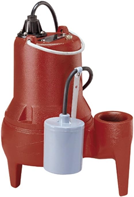 Liberty Pumps LE41A 4/10-Horse Power 2-Inch Discharge LE40-Series Submersible Automatic Sewage Pump, Red