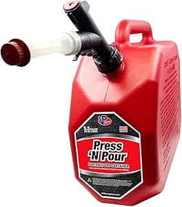 VP Racing 3839 Press 'N Pour Gas Can Red, 5.5 Gallon - 1 Pack