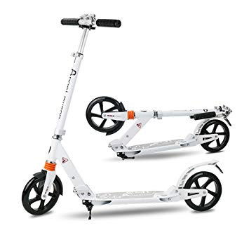 Yoleo New Generation Height Adjustable Adult Folding Commuter Kick Scooter - Strong Aluminum Frame Design - Ideal for Teenager and Adult