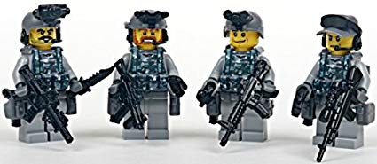 Modern Brick Warfare Navy Seal Team 6 Squad Custom Minifigure