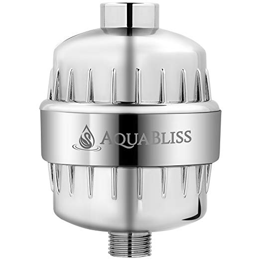 AquaBliss High Output 8-Stage Shower Filter - Reduces Dry Itchy Skin, Dandruff, Eczema, and Dramatically Improves the Condition Of Your Skin, Hair And Nails - Chrome