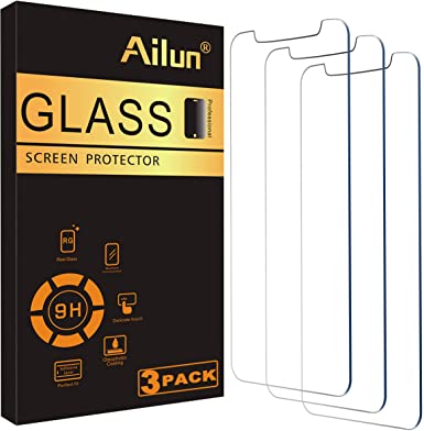 Ailun Glass Screen Protector for iPhone 12/iPhone 12 Pro 2020 6.1 Inch 3 Pack Tempered Glass