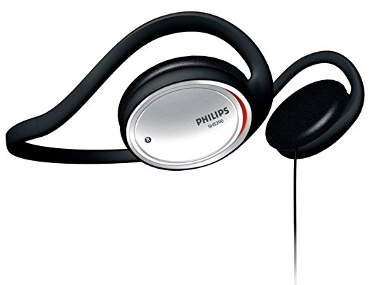 Philips SHS390/27 Black Neckband Headphones
