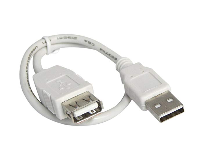 Your Cable Store 1 Foot USB 2.0 High Speed Extension Cable