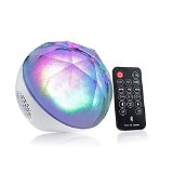 Bluetooth Speaker Upgrade Version - JVR M30W Portable Wireless Speaker LED Color Changing Ball Speaker with Remote Controller - White