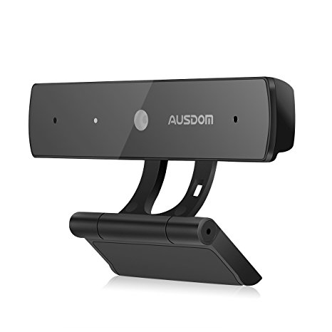 Webcam 1080P, AUSDOM Full HD USB Web Camera Skype Web Cam PC Computer Camera with Mic, Widescreen Video Calling and Recording, Plug&Play, CMOS Sensor, 2M Pixels for Laptop Desktop Mac FaceTime YouTube