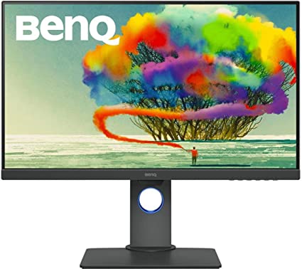 BenQ 27” 2K QHD Monitor, Commercial/Graphics Design, Video Editing (PD2705Q), 100% sRGB, HDR, Grey