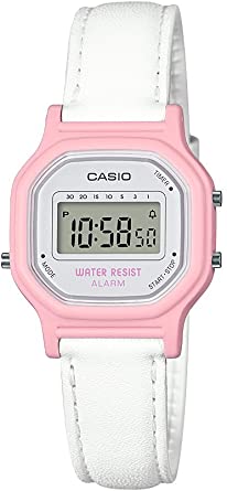 Casio Women's 'Classic' Quartz Resin Casual Watch, Color: White (Model: LA11WL-4A)