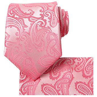 KissTies Mens Extra Long Tie Paisley Pattern Necktie   Gift Box (63'' XL)