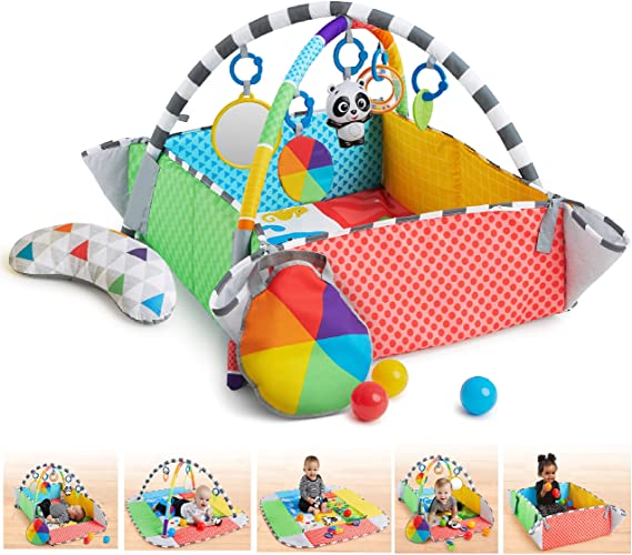 Baby Einstein Patch's 5-in-1 Color Playspace Activity Play Gym & Ball Pit, Ages Newborn