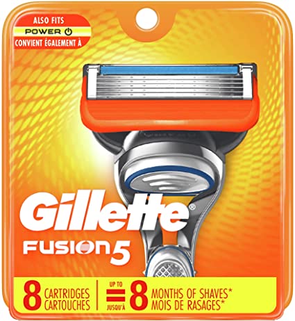 Gillette Fusion5 Men's Razor Blades, 8 Blade Refills