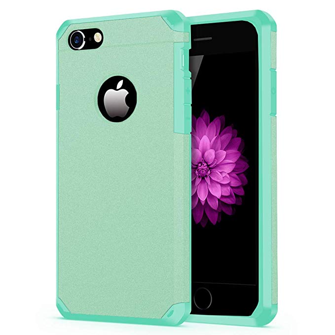 iPhone 7/8 Case, ImpactStrong Heavy Duty Dual Layer Protection Cover Heavy Duty Case for Apple iPhone 7/8 (Teal)