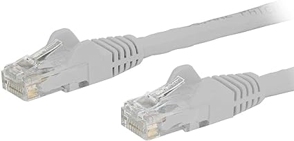 StarTech.com 9ft CAT6 Ethernet Cable - White CAT 6 Gigabit Ethernet Wire -650MHz 100W PoE RJ45 UTP Network/Patch Cord Snagless w/Strain Relief Fluke Tested/Wiring is UL Certified/TIA (N6PATCH9WH)