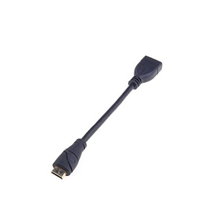 Neewer 6.6 inch/17cm Mini HDMI(Type C) Male to HDMI(Type A) Female Adapter Connector Cable (1X)