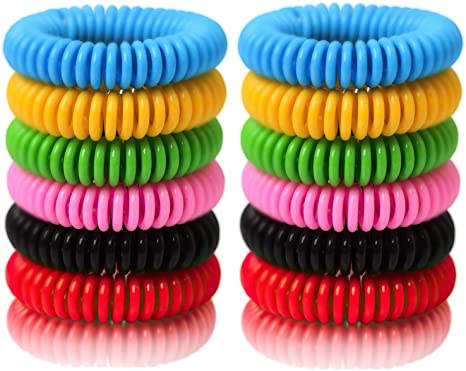BuggyBands Mosquito Repellent Bracelets, 24 Pack Individually Wrapped, DEET Free, Natural and Waterproof Band