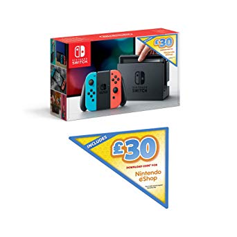 Nintendo Switch (Neon Red/Neon Blue)   £30 Nintendo eShop Voucher