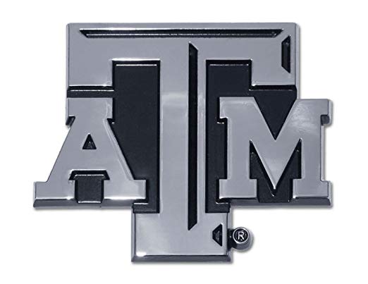 Texas A&M University Aggies NCAA College Chrome Plated Premium Metal Car Truck Motorcycle Emblem