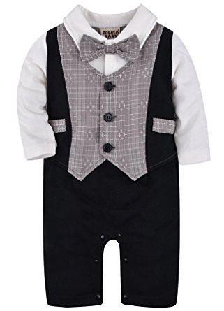 ZOEREA Baby Boys Kids Toddler Gentleman One-piece Romper Jumpsuit Outfit Clothes