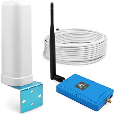 Cell Phone Signal Booster for Home and Office -T-Mobile, MetroPCS,Mint Mobile- Band 66 & Band 4 Cellular Repeater for 4G LTE Voice & Data. Supports Multiple Devices Up to 1,500sq.ft (1700/2100Mhz)
