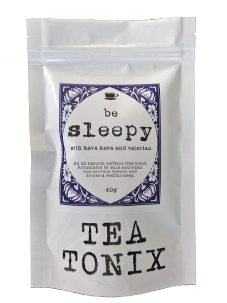 BE SLEEPY Relaxing Bedtime Tea with Valerian, Kava Root, Chamomile, and Lavender 40g - for Relaxing, Calming the Nervous System, and Promoting a Restful Sleep by Tea Tonix