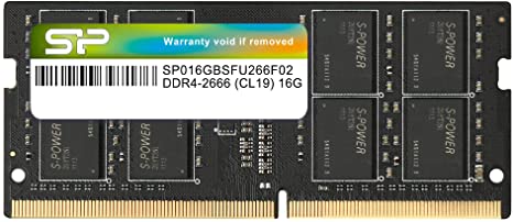 Silicon Power RAM 16GB DDR4 2666 MHz CL19 260-pin Laptop Memory