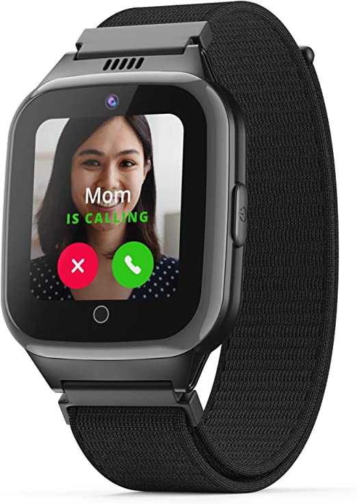 Cosmo JrTrack 2 SE Smart Watch for Kids | 4G Phone Calling & Text Messaging | SIM Card & Flexible Data Plans | GPS Tracker Watch for Kids | Children’s Smartphone Alternative (Black)