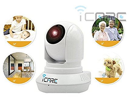 iCare Wifi IP Camera Wireless HD 960P Security camera Video Monitoring Pan Tilt With Audio and Night Vision, Micro SD Card slot, support iPhone and Android