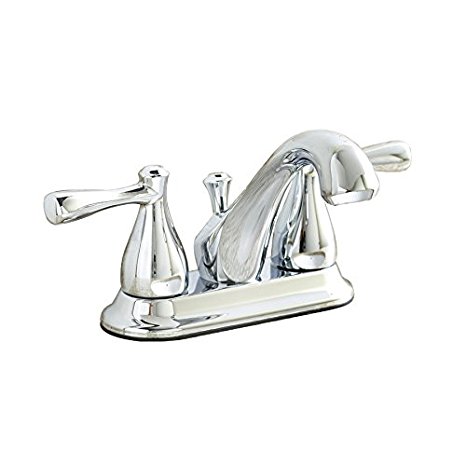 AquaSource Kirkmont Chrome 2-Handle 4-In Centerset WaterSense Bathroom Sink Faucet Drain Included