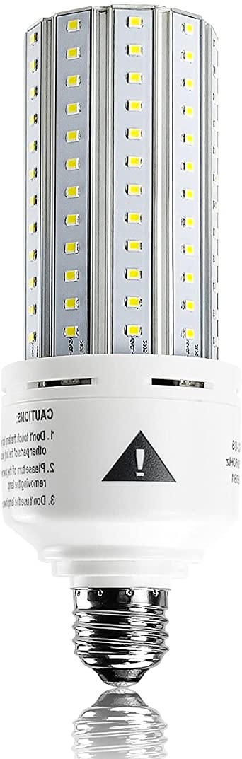 500W Equivalent LED Corn Light Bulb Super Bright 7500 Lumen 5000K Daylight White E26/E27 Medium Base for Indoor Outdoor Warehouse Garage Street Factory Backyard