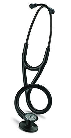 3M Littmann Cardiology III Stethoscope, Black Plated Chestpiece and Eartubes, Black Tube, 27 inch, 3131BE