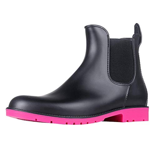 Women's Ankle Rain Boots Waterproof Chelsea Boots