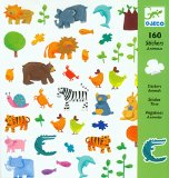 Djeco Animal Stickers 160 pc