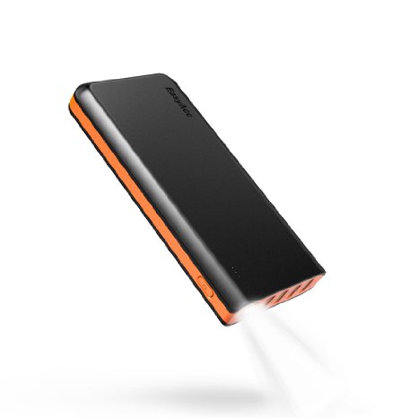 EasyAcc Monster 26000mAh Power Bank(4A Input 4.8A Smart Output)External Battery Charger Portable Charger for Android Phone Samsung HTC Tablets - Black and Orange