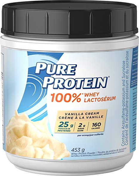 Pure Protein Vanilla 100% Whey Powder 1 lb