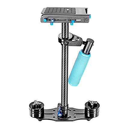 Neewer® Carbon Fibre Handheld Stabilizer 61cm/24" with Quick Release Plate 1/4" Screw,Load Capacity 6.6lbs/3kg,for DSLR Camera Camcorder Video Photography Studio Movie Film Making