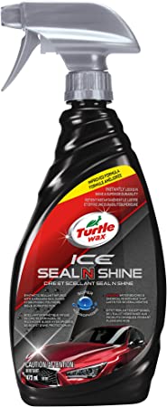 Turtle Wax 50984 ICE Seal N Shine Hybrid Sealant Spray Wax and Coating, Insane Water Beading with Paint Protection, Carnauba Infused for Ultimate High Gloss Finish, 16 oz