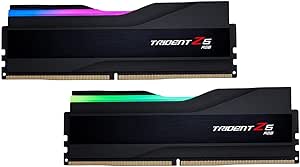 G.SKILL Trident Z5 RGB Series (Intel XMP 3.0) DDR5 RAM 48GB (2x24GB) 8400MT/s CL40-52-52-134 1.40V Desktop Computer Memory UDIMM - Matte Black (F5-8400J4052G24GX2-TZ5RK)