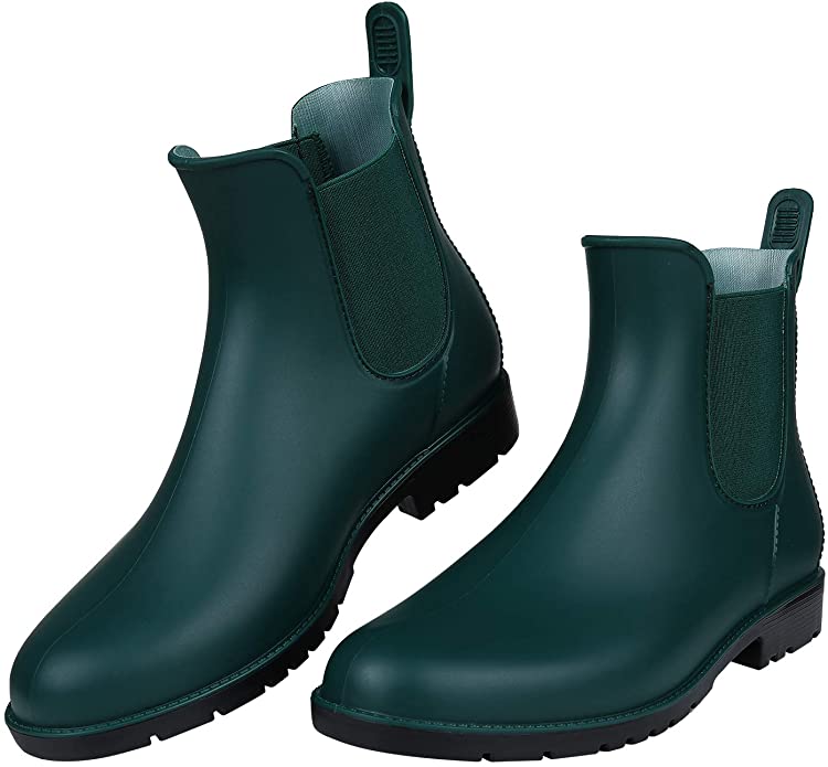 Asgard Women's Ankle Rain Boots Waterproof Chelsea Boots