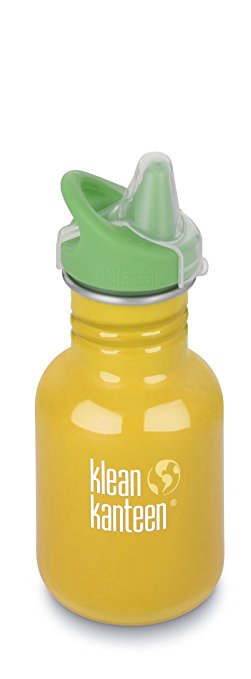 Klean Kanteen Kid Kanteen Classic Sippy Single Wall Stainless Steel Kids Water Bottle with Sippy Cap