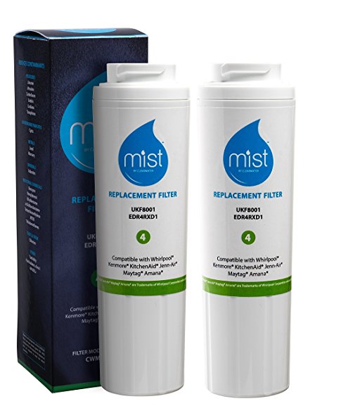 Mist Refrigerator Water Filter Replacement for Whirlpool Pur UKF8001 Filter 4 2 Pack