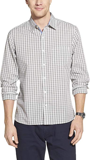 Geoffrey Beene Men's Slim Fit Easy Care Long Sleeve Button Down Shirt