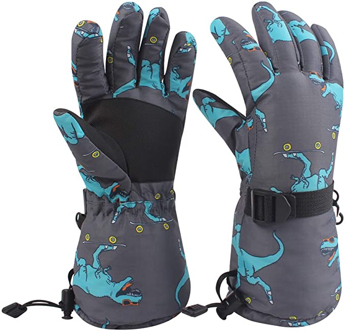 Kids Winter Snow Gloves for Boys Girls Waterproof Ski Toddler Baby Mittens Outdoor for Teens 6-14T