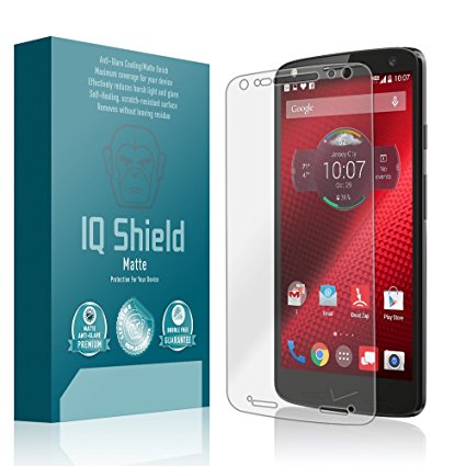 Motorola Droid Turbo 2 Screen Protector, IQ Shield Matte Full Coverage Anti-Glare Screen Protector for Motorola Droid Turbo 2 Bubble-Free Film - with