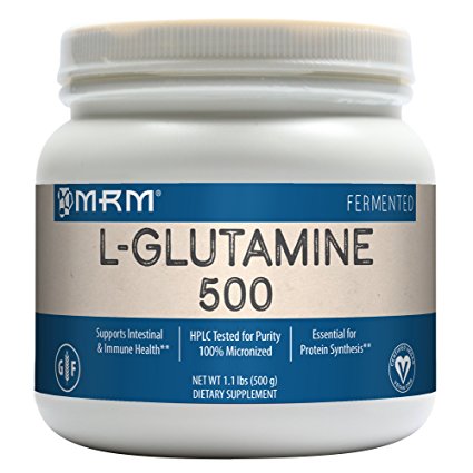 MRM L-Glutamine 500, 17.6-Ounce Plastic Jar