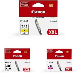 Canon CLI-281XXL YELLOW Compatible to TR7520,TR8520,TR8620,TS6120,TS6220,TS6320,TS702,TS8120,TS8220,TS8320,TS9120,TS9520 Printers Genuine CLI-281 XXL Magenta