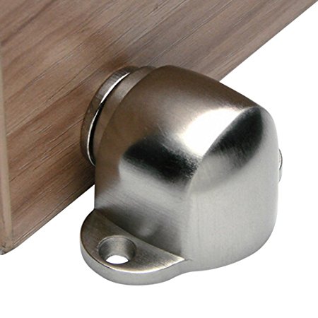 KES HDS202-2 SUS304 Stainless Steel Magnetic Doorstop/Door with Catch Screw Mount, Brushed