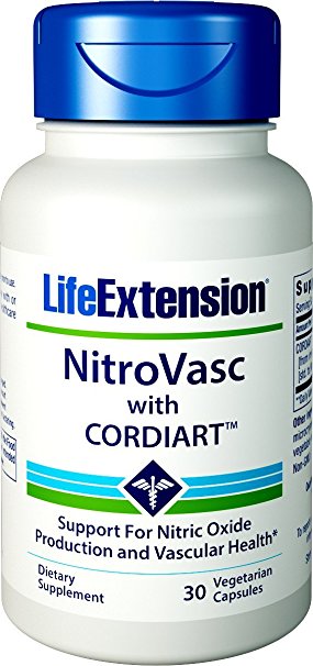 Life Extension Nitrovasc with Cordiart, 30 Vegetarian Capsules