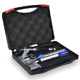 Mudder 6-in-1 Electronic Soldering Kit with Tool Box including Black 60W Adjustable Temperature Soldering Iron Solder Sucker Solder Stand and Tips