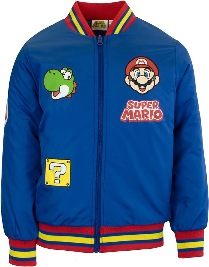 Nintendo Super Mario Bomber Jacket, Mario and Luigi Bomber Jacket